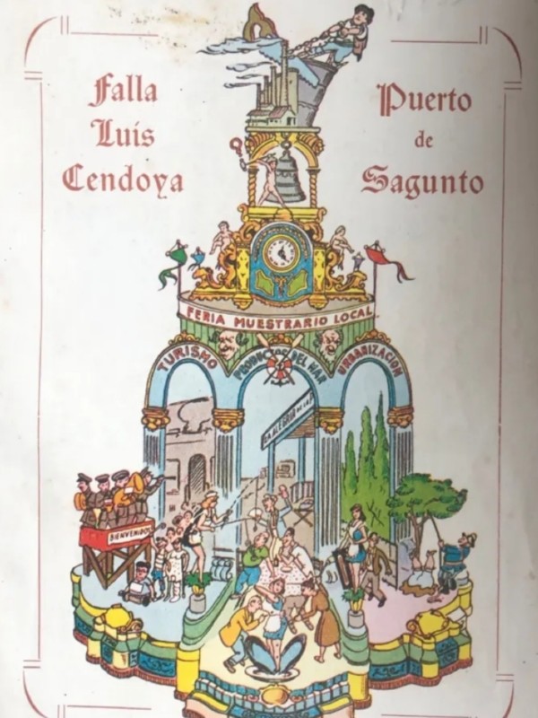 Boceto Falla Luis Cendoya 1955