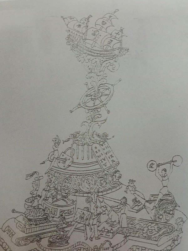 Boceto Falla Luis Cendoya 1962