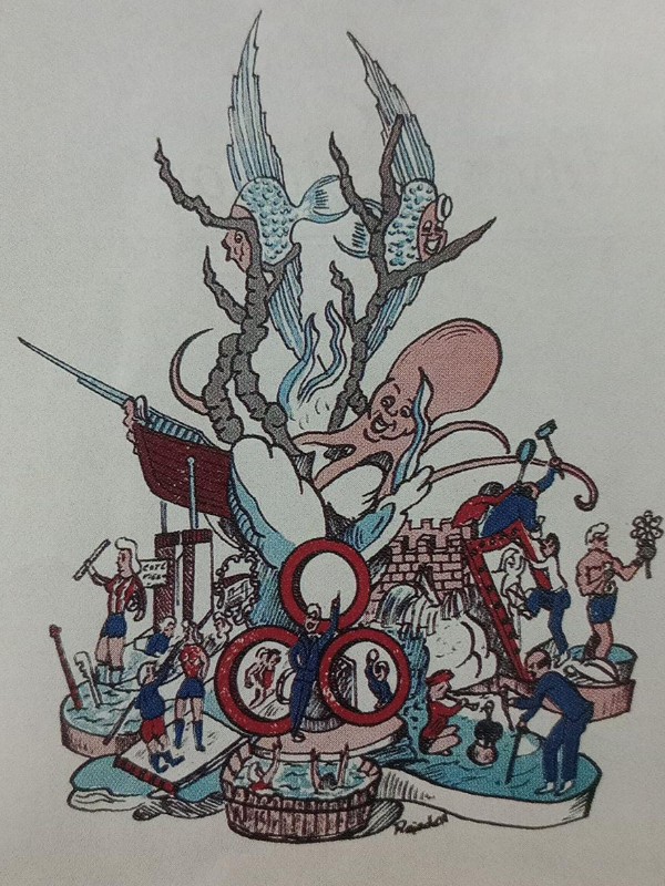 Boceto Falla Luis Cendoya 1972