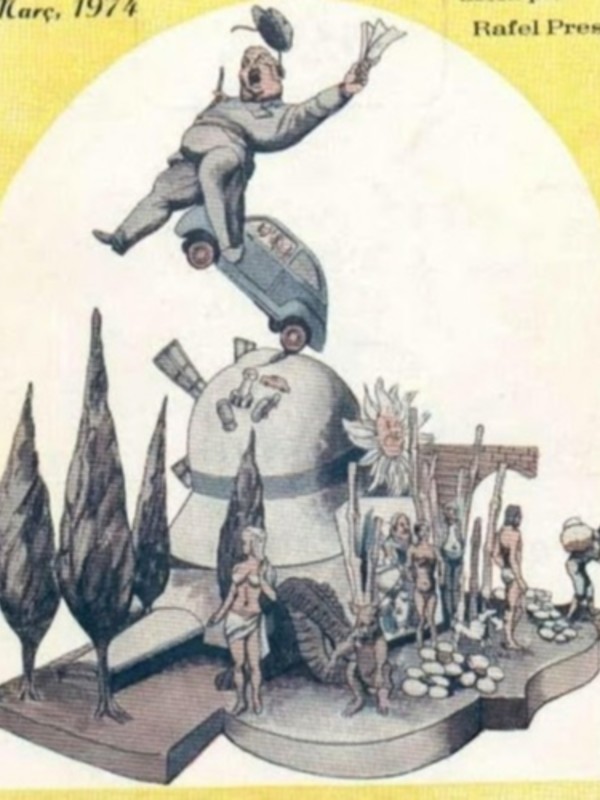 Boceto Falla Luis Cendoya 1974