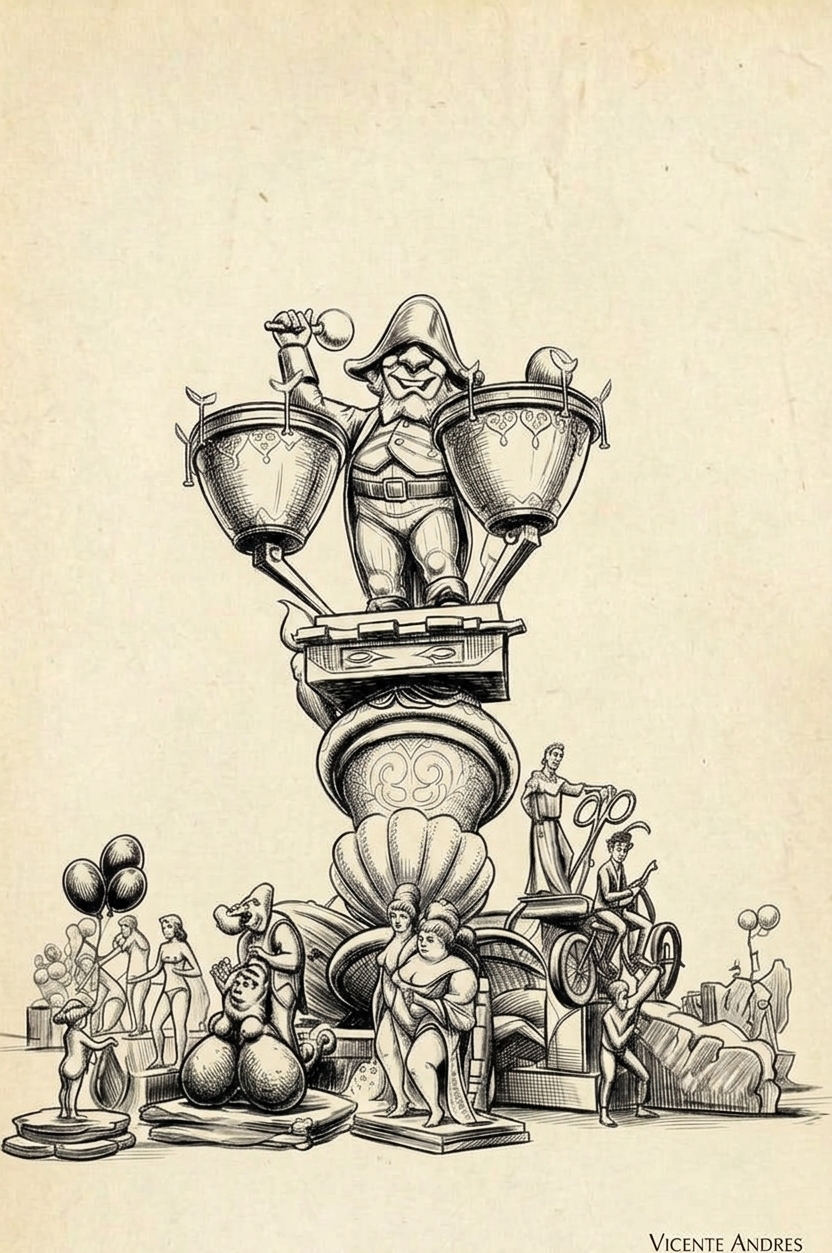 Boceto Falla Luis Cendoya 2012
