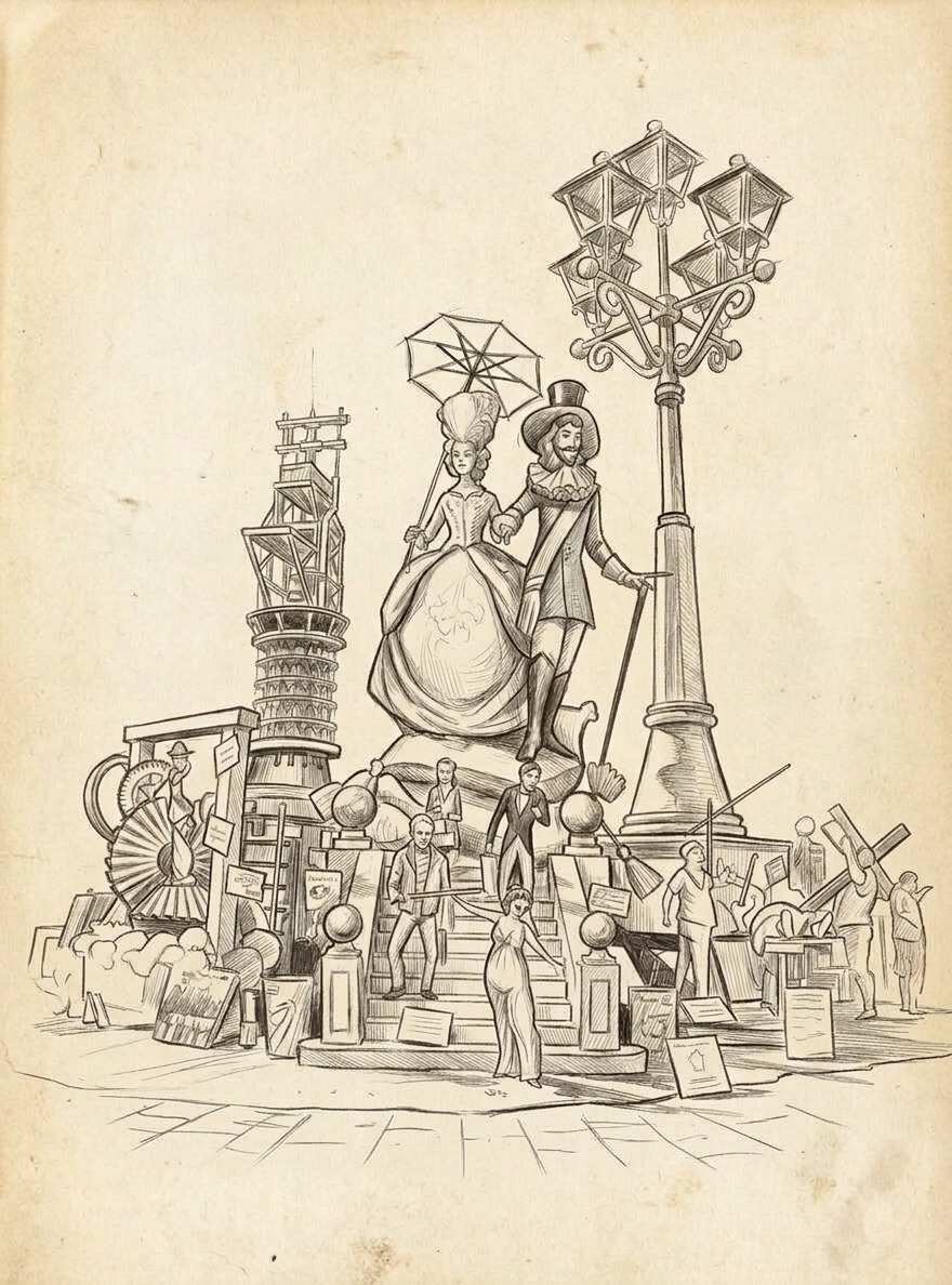 Boceto Falla Luis Cendoya 2013