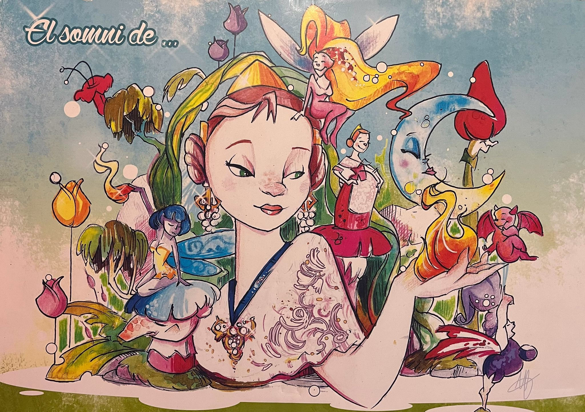 Boceto Infantil Falla Luis Cendoya 2015