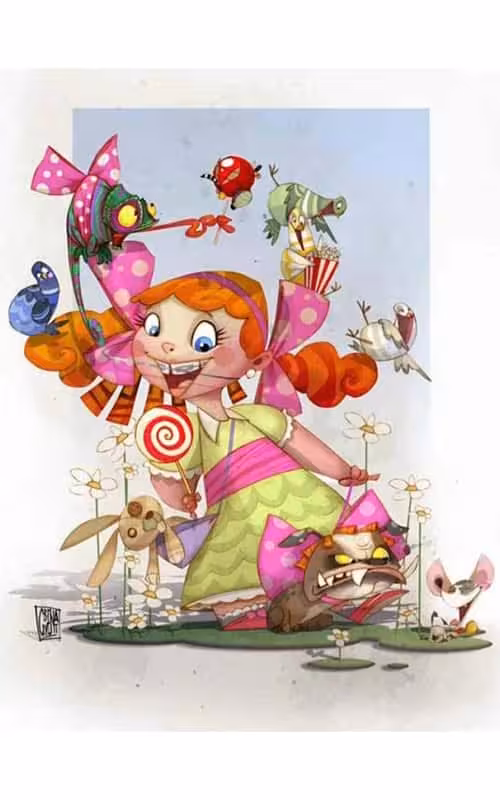 Boceto Infantil Falla Luis Cendoya 2026 - Un més de la família